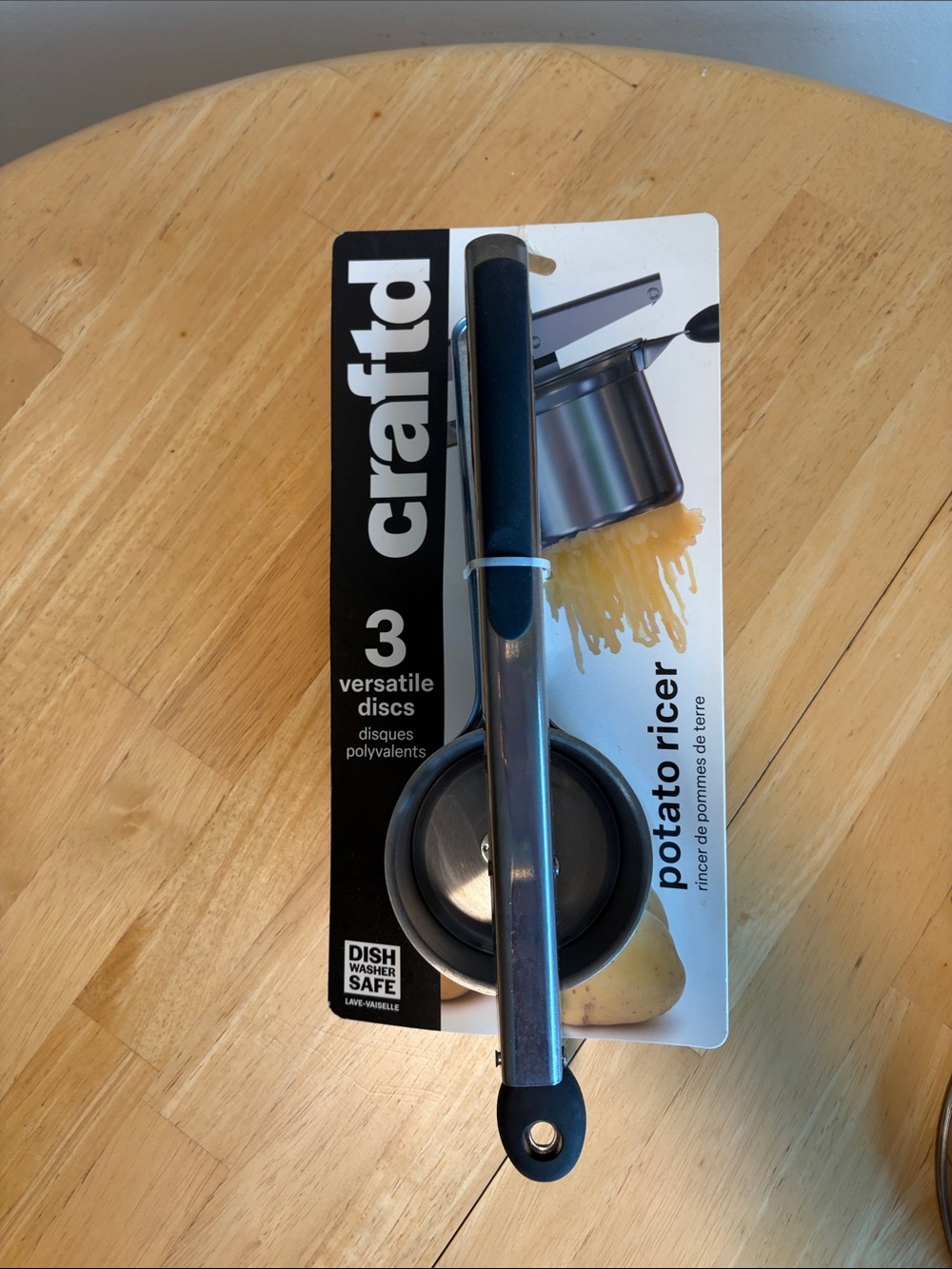 NWT Crafttd Potato Ricer with Black Grip